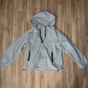 Tan Hooded Windbreaker